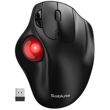 SABLUTE MAM2 Wireless Trackball Mouse, Rechargeable Ergonomic Mouse with Thum... picture