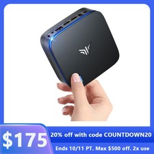 KAMRUI 4K Mini PC AK1Plus, Intel N5030 12GB LPDDR4 256GB M.2 SSD Win11 PRO WIFI5 picture