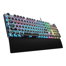 AULA F2088 Typewriter Style Mechanical Gaming Keyboard Wired,Blue Switches,Ra... picture