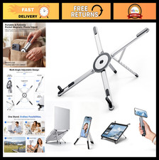 Adjustable Portable Laptop Stand - 3-in-1 Magnetic, Ergonomic, Lightweight, 8-Le picture