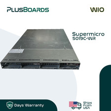 Supermicro 5019C-WR X11SCW-F-4BLTQ 1U Server E-2174G 3.8GHz w/4x Caddy and Rails picture