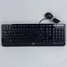 HP Model No: KB2101U USB Multimedia Computer Keyboard P/N: 505060-371 Vtg Tested picture