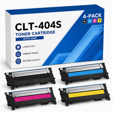 CLT-404S 4PK C/BK/M/Y Toner Cartridge Set SL-C430W SL-C432W SL-C433W SL-C480W  picture