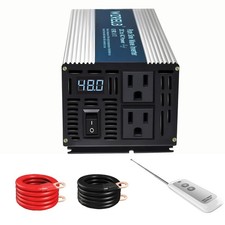 WZRELB 500W Pure Sine Wave Inverter 24V DC to 110V 120V AC Power Converter wi... picture
