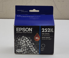 NEW Genuine Epson 252XL Black High Capacity Ink Cartridge EXP October 2024 picture