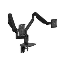 Humanscale MFLEX-M2.1 Dual, Dynamic Sliding Monitor arms All Black picture