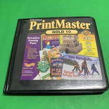 PrintMaster Gold 10 6 Good CDs Broderbund Software Windows 95 98 PC Desktop picture