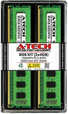 A-Tech 8GB 2 x 4GB PC3-8500 Desktop DDR3 1066 MHz 240-Pin DIMM Memory RAM 4G 8G picture