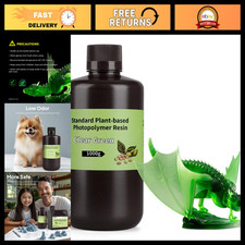 Clear Green Plant-Based 3D Printer Resin 1000g for High-Quality Prints picture