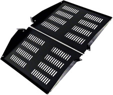 1U 19-Inch Universal Server Shelf Rack Mount Vented Cantilever Center Mount Shel picture