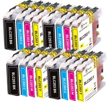 16 PK Premium Ink fits Brother LC203 Series MFC-J460DW MFC-J5720DW MFC-J4320DW picture