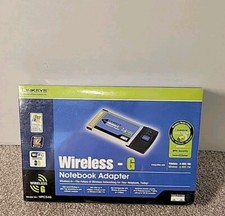 Cisco Linksys WPC54G Wireless-G Notebook Adapter CardBus Adaptor Card Laptop PC picture