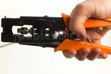 Coax Compression Crimping Tool F BNC RCA Crimper RG59 RG6 Cable Connectors picture