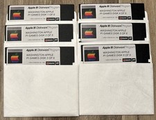 Apple III 3 Computer Washington Pi Games 6 Disk Set / Apple III Home Computers picture