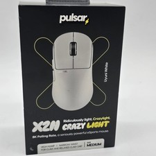 Pulsar X2N CrazyLight Gaming Mouse Medium Uyuni White Wireless eSports 8K Poll picture