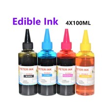 4X100ML Edible Ink for 288 252 220 202 212 802 812 822 cartridge CISS CIS picture