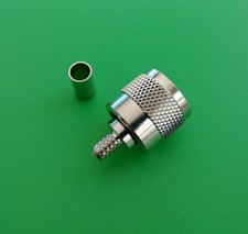 (10 PCS) UHF Male Crimp Type RG58/RG58U/RG142/LMR195 Connector - USA Seller picture