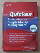 Quicken Essentials for Mac 2010 Personal Finance Software CD Retail Box New picture