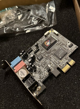 SIIG DP SoundWave 5.1 PCIe Sound Card (IC-51011-S2) - Tested / Works Open Box picture
