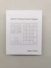 Lekvey 34Key Bluetooth Wireless Numeric Keypad Slim For MacBook PC Mac, Black picture