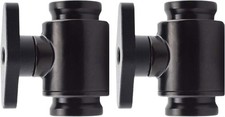 G1/4 Inch Internal Thread PC Water Cooling Shut Off Valve Brass Black 2 PCS picture
