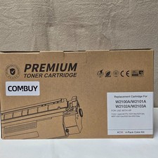 COMBUY 210A Toner Cartridge Chip 4 Pack 210X Replacement for HP 210A W2100A 210X picture