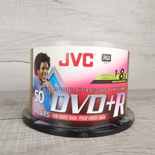 JVC Blank Recording DVD-R Video Recording 8x Data Discs - New Sealed 50 Pack picture