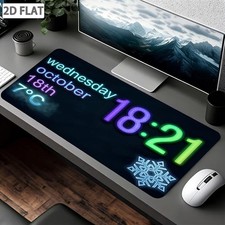 High-definition Printed Gaming Mouse Pad, Extra-large Creative Clock-style Mou picture