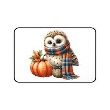 Owl Lover Desk Mat AOP Cute Bird Fall Owl Halloween Table Pad picture