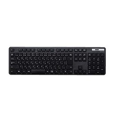 ELECOM Wireless Keyboard Membrane Thin Full Keyboard Number Pad Black picture