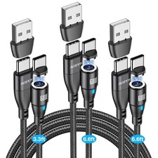 USB C to USB C Magnetic Charging Cable[3-Pack, 3.3ft/6.6ft/6.6ft], 60W/3A Fast picture