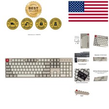 C2 Retro Mechanical Keyboard – 104 Keys, USB-C, Ambidextrous for Office & Gaming picture