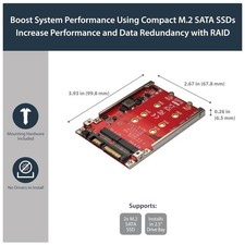 StarTech M.2 to SATA Adapter for Dual SSDs picture