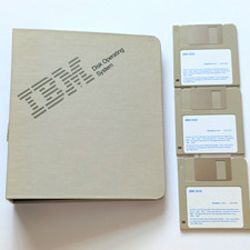 Vintage IBM DOS Version 5.02 Manual Binder With Documents & 3.5