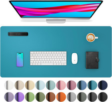 Aothia Leather Desk Pad Protector, Mouse Pad, Office Desk Mat, Non-Slip PU Leath picture