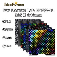 H2C/A2L Holographic Build Plate 335x346mm for Bambu Lab H2C/ A2L 3D Printer picture