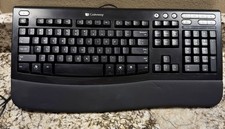 Gateway 2000 KB-0532 Wired Keyboard Full Size Computer Tested Vintage Ergonomic picture