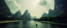 Landscape ultrawide photography nature mountains Custom Gaming Mat Desk picture