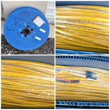 AFL Single Mode Fiber Optic Patch Cable LC LC 203M 666FT Yellow 2-Fiber Unopened picture