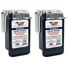 2-Pack | Pitney Bowes SL-870-1 Red Ink Cartridge for SendPro Mailstation picture