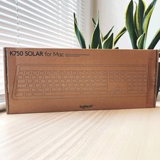 New Logitech K750 Wireless Solar Keyboard for Mac Computer Silver Color picture