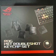 ASUS ROG PBT Doubleshot Keycap Set Black ROG RX Switch JP Unused picture