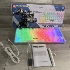 Hasbro Transformers Clear Keyboard Rise Of Beasts Crystal 85 Gaming Mechanical picture