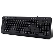 AKB-132HB Multimedia USB Keyboard with 3 Hubs, Black picture