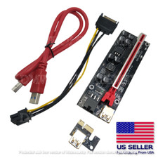 Pack of 2 --- PCI-E 1x to 16x Powered USB 3.0 GPU Riser Extender VER 009S PLUS picture