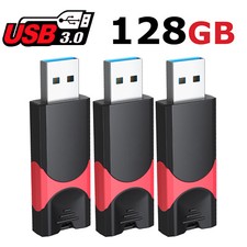 Kexin USB 3.0 128GB High Speed Flash Drive Retractable Style Memory Stick Drive picture