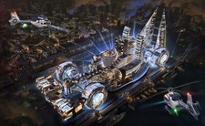Landscape cgi car formula 1 bahrain helicopters Custom Gaming Mat Desk picture
