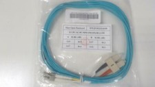 3 Meter - LC / SC Multimode Fiber Cable 50/125 - Aqua picture