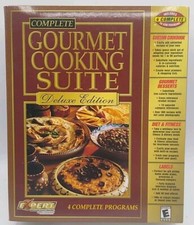 VTG Rare New Sealed Big Box PC Video Game Gourmet Cooking Suite Deluxe Edition  picture