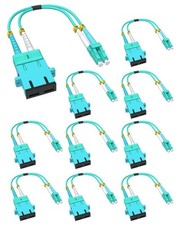 VANDESAIL 10 Pack Fiber Optic Adapter Cable, SC Female to LC Male, OM3/OM4 | ... picture
